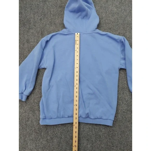 Nike Sportswear Club Hoodie Youth Large Blue Fleece Pullover Warm Swoosh - Picture 6 of 10